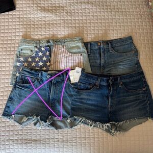 Set of 3 Jean Shorts